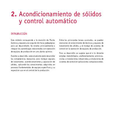 Módulo 02 - Acondicionamiento de sólidos y control automático