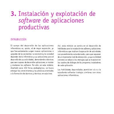 Módulo 03 - Instalación y explotación de software de aplicaciones productivas