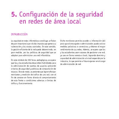 Módulo 05 - Configuración de la seguridad en redes de área local