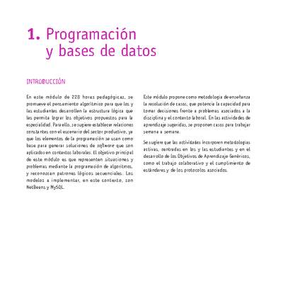 Módulo 01 - Programación y base de datos