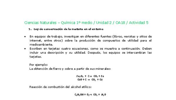 Ciencias Naturales 1 medio-Unidad 2-OA18-Actividad 5