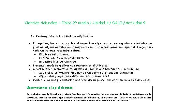 Ciencias Naturales 2 medio-Unidad 4-OA13-Actividad 9