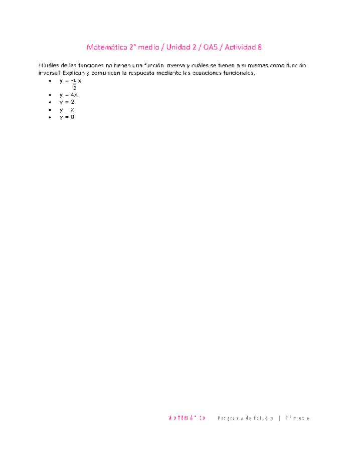 Matemática 2 medio-Unidad 2-OA5-Actividad 8