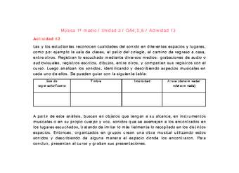 Artes Musicales 1 medio-Unidad 2-OA4;5;6-Actividad 13