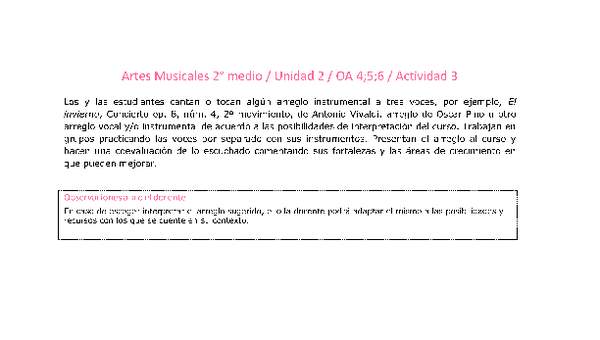 Artes Musicales 2 medio-Unidad 2-OA4;5;6-Actividad 3
