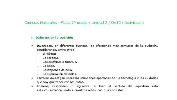 Ciencias Naturales 1 medio-Unidad 3-OA12-Actividad 4