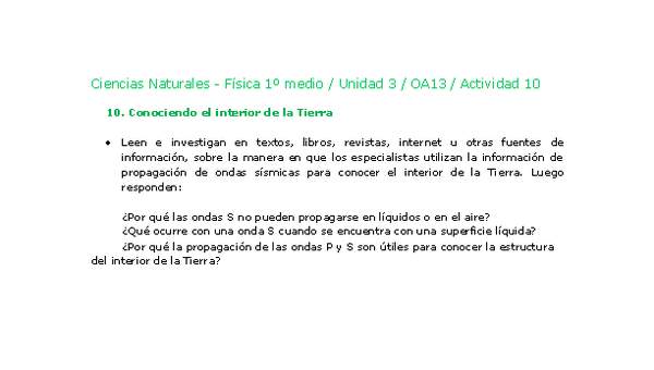 Ciencias Naturales 1 medio-Unidad 3-OA13-Actividad 10