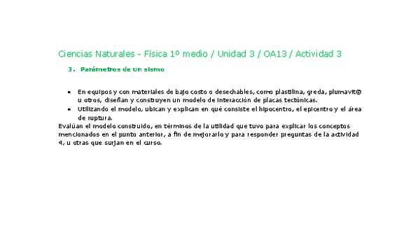 Ciencias Naturales 1 medio-Unidad 3-OA13-Actividad 3