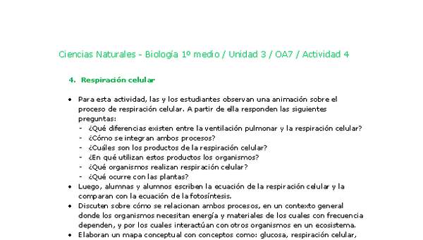 Ciencias Naturales 1 medio-Unidad 3-OA7-Actividad 4