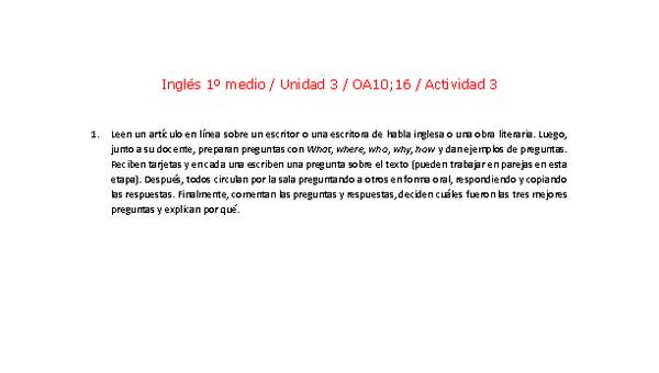 Inglés 1 medio-Unidad 3-OA10;16-Actividad 3