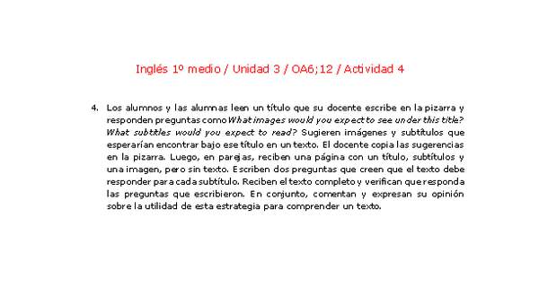 Inglés 1 medio-Unidad 3-OA6;12-Actividad 4