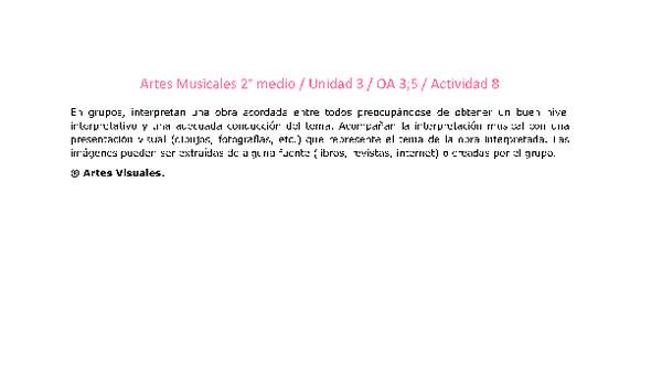 Artes Musicales 2 medio-Unidad 3-OA3;5-Actividad 8