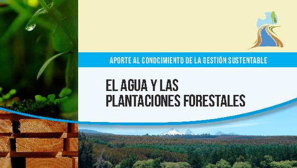 El agua y las plantaciones forestales