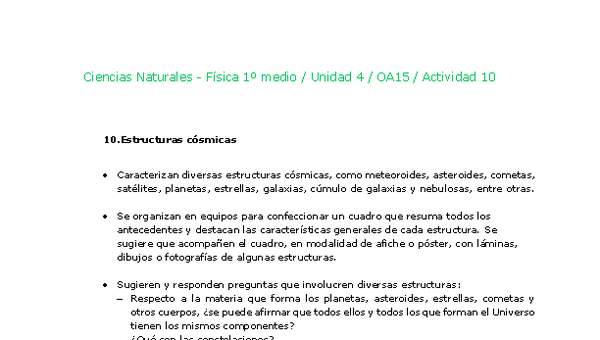 Ciencias Naturales 1 medio-Unidad 4-OA15-Actividad 10
