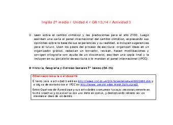 Inglés 2 medio-Unidad 4-OA13;14-Actividad 3