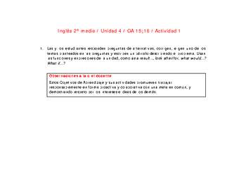 Inglés 2 medio-Unidad 4-OA15;16-Actividad 1