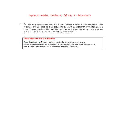 Inglés 2 medio-Unidad 4-OA15;16-Actividad 3