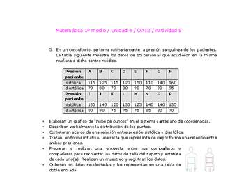 Matemática 1 medio-Unidad 4-OA12-Actividad 5