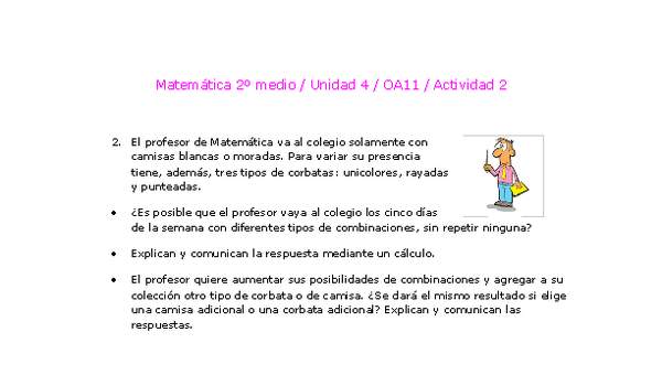 Matemática 2 medio-Unidad 4-OA11-Actividad 2