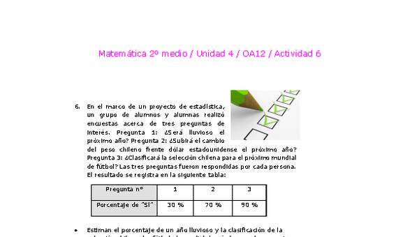 Matemática 2 medio-Unidad 4-OA12-Actividad 6