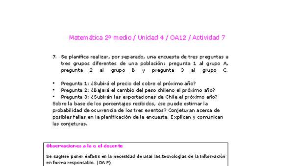 Matemática 2 medio-Unidad 4-OA12-Actividad 7