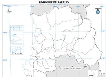 Mapa región de Valparaíso (mudo)