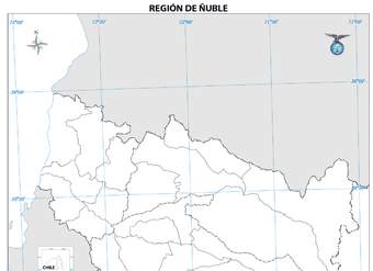 Mapa región de Ñuble (mudo)