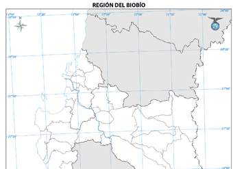 Mapa región de Biobío (mudo)