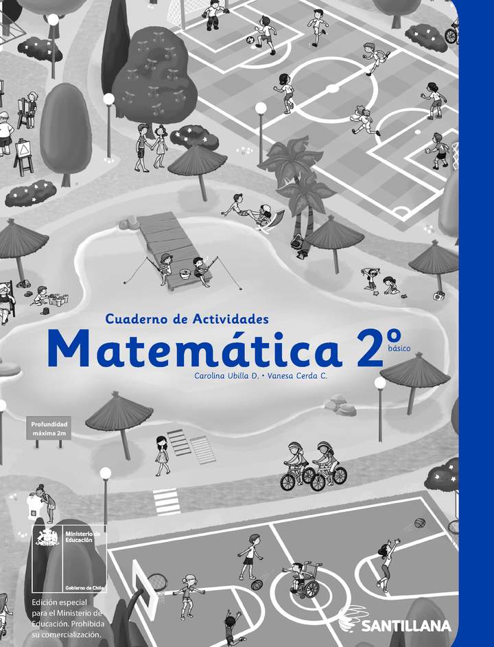Matemática 2° Básico, Cuaderno de actividades - Fragmento de muestra