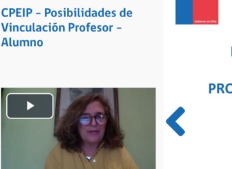 Webinar: “Posibilidades de Vinculación Profesor – Alumno” Expositor: Mónica Larraín - Psicóloga clínica y educacional UC