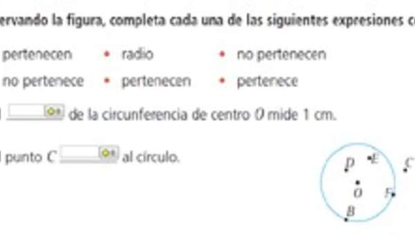 Puntos en la circunferencia y círculo (II)