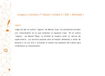 Lengua y Literatura 7° básico-Unidad 2-OA7-Actividad 1