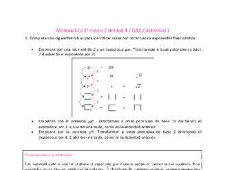 Matemática 2 medio-Unidad 1-OA2-Actividad 1