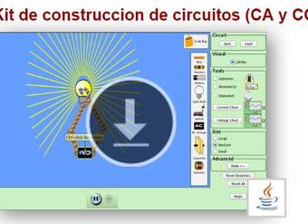 Kit de construccion de circuitos (CA y CC), Laboratorio Virtual