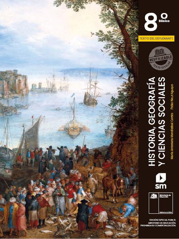 Historia, Geografía y Ciencias Sociales 8° Básico, Texto del estudiante - Fragmento de muestra