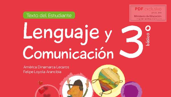 Lenguaje y Comunicación 3º básico. Texto del estudiante