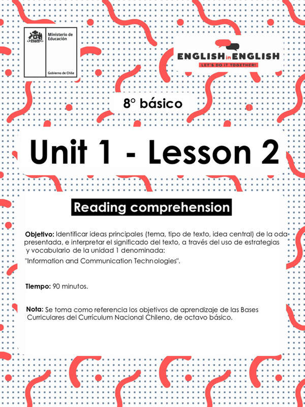 Lesson 2 Inglés 8º básico