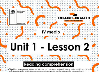 Lesson 2 Inglés 4º medio