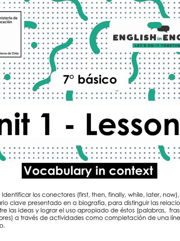 Lesson 1 Inglés 7º básico