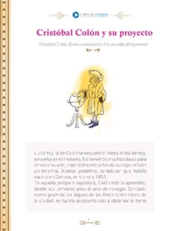 Cristóbal Colón y su proyecto