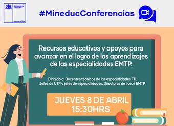 Conferencia: Recursos educativos para el logro de los aprendizajes en especialidades EMTP