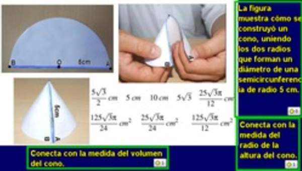 Cálculo del volumen de un cono (I)