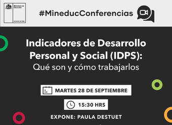 Conferencia: Indicadores de Desarrollo Personal y Social (IDPS): Qué son y cómo trabajarlos