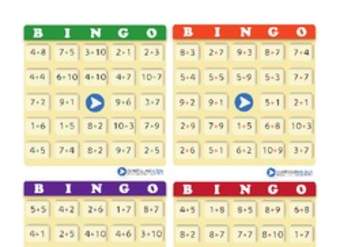 Juego: bingo compuesto de adiciones (I)