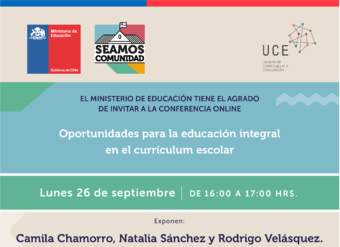 Video Conferencia: Oportunidades para la educación integral en el currículum escolar