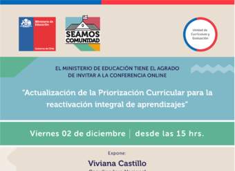 Conferencia "Actualización de la Priorización Curricular para la reactivación integral de aprendizajes"