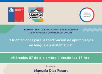 Video Conferencia: Orientaciones para la reactivación integral de aprendizajes en lenguaje y matemática