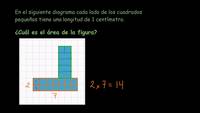 Descomponer figuras para encontrar su área: uso de cuadrícula | Khan Academy en Español