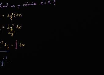 Solución particular de un ejemplo de ecuación diferencial