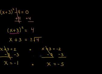 Resolviendo ecuaciones cuadráticas mediante el uso de la raíz cuadrada | Khan Academy en Español